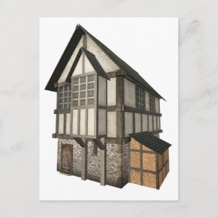 Mediaeval Town House Postcard