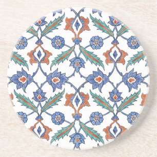 Mediaeval Turkish Tiles: Floral Ornament. Coaster