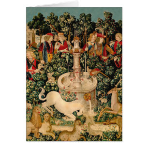 Mediaeval Unicorn Tapestries Print: Met Cloisters