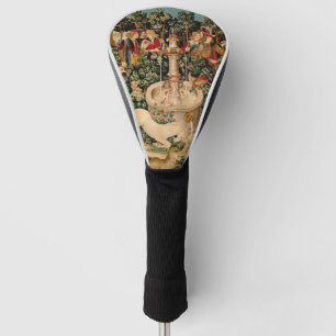 Mediaeval Unicorn Tapestries Print: Met Cloisters Golf Head Cover