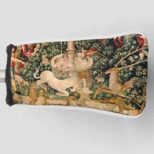 Mediaeval Unicorn Tapestries Print: Met Cloisters Golf Head Cover
