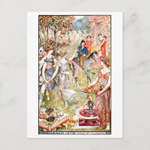 Mediaeval Vale of Pleasure Postcard