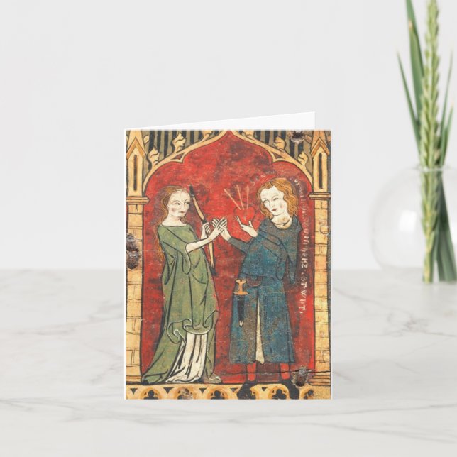 Mediaeval Valentine Holiday Card (Front)