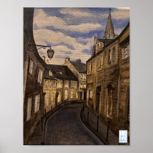 Mediaeval Village Bayeux France Poster