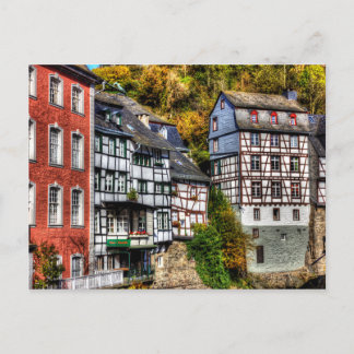 Mediaeval Village Monschau in Germany Postcard