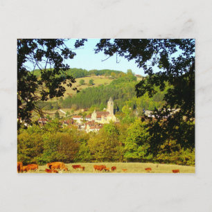 Mediaeval Village of Plazac Postcard