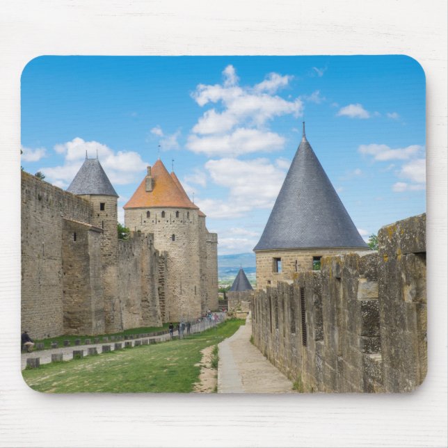 Mediaeval Walls of Carcassonne Mouse Mat (Front)