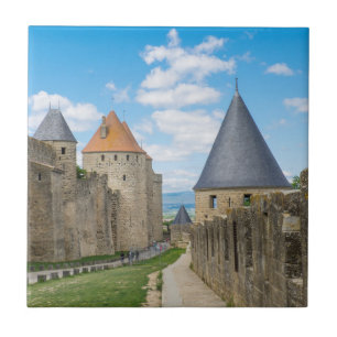 Mediaeval Walls of Carcassonne Tile