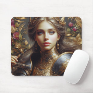 Mediaeval warrior mouse mat