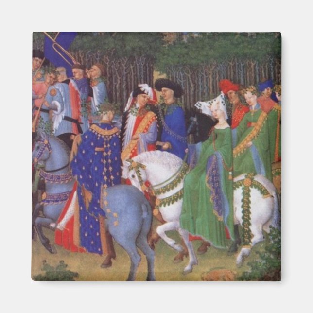 Mediaeval wedding procession magnet (Front)