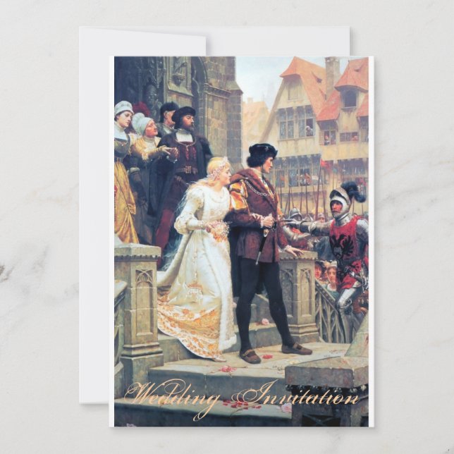 Mediaeval Wedding Romance Invitation (Front)