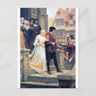 Mediaeval Wedding Romance Postcard