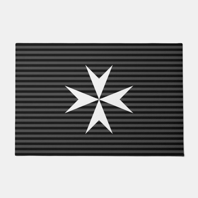 Mediaeval white cross | Order of St John (UK) Doormat (Front)