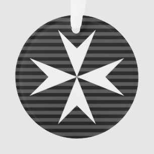 Mediaeval white cross Order of St John (UK) Ornament