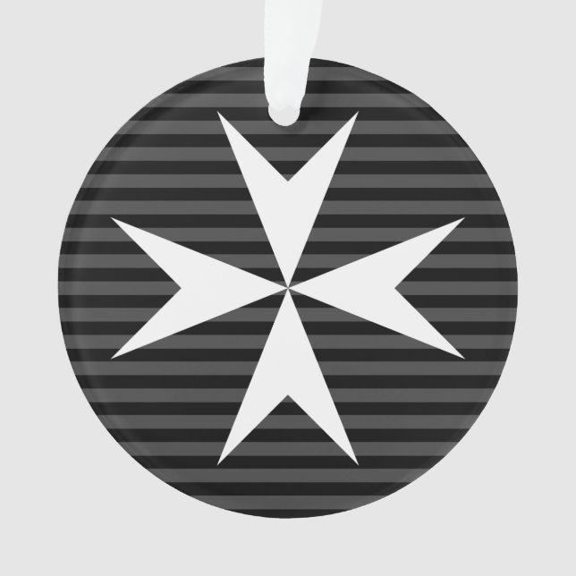 Mediaeval white cross | Order of St John (UK) Ornament (Front)