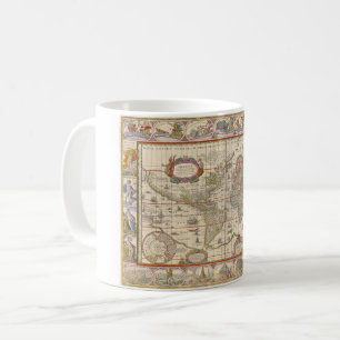 Mediaeval World Map by Willem Blaeu Coffee Mug