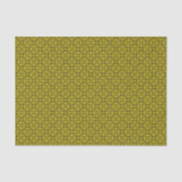 Mediaeval Yellow Black Lilies Romanesque Pattern
