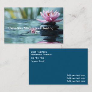 Mediation Healing Teacher And Class Business Card