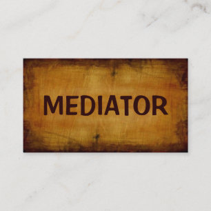 Mediator Antique Business Card