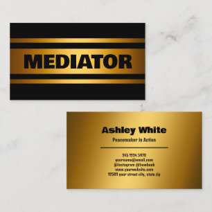 Mediator Golden Business Card