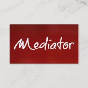 Mediator Red Business Card