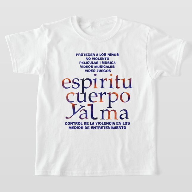 MediaViolenceControl-SpiritBodySoul ESP T-Shirt (Laydown)