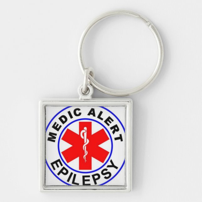 Medic alert epilepsy key ring (Front)