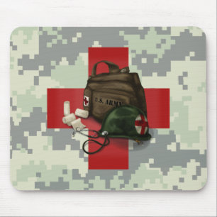 Medic Cross Camo Mouse Mat