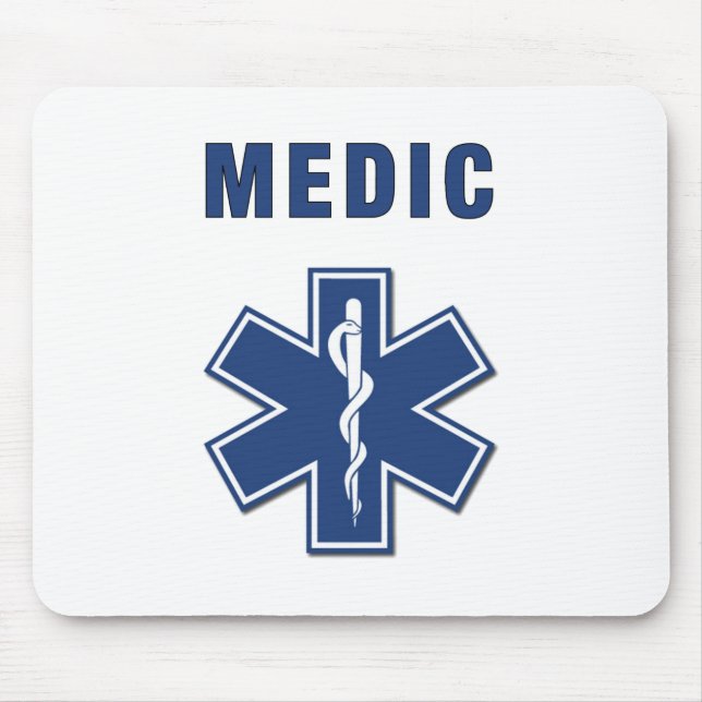 Medic Star of Life Mouse Mat (Front)