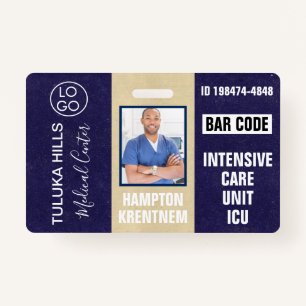 Medica Photo ID Dark Blues ID Badge