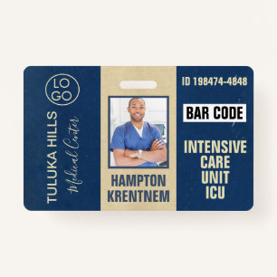 Medica Photo ID Navy Blues ID Badge