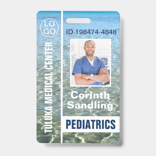 Medica Photo ID Ocean Breeze Badge (Front)
