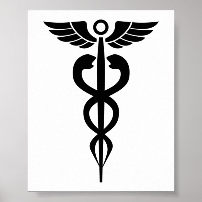 medical2006 BLACK MEDICAL SYMBOL HEALTH Poster (Front)
