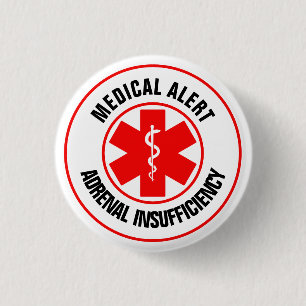 Medical Alert Badge Adrenal Insufficiency