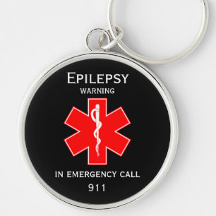 Medical Alert ID Medical Epilepsy Key Ring