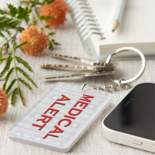 Medical Alert  Key Ring