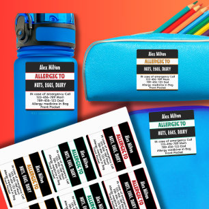 Medical Alert Kids Allergy Alert School Daycare 