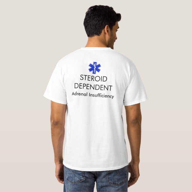 Medical Alert Shirt: Adrenal Insufficiency Tank To (Back Full)