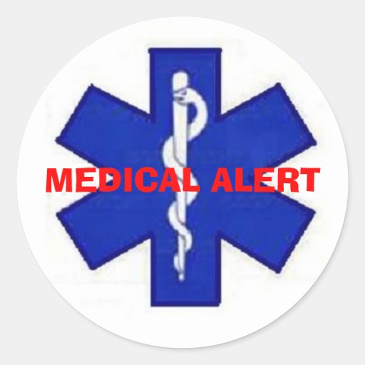 Image of MEDICAL ALERT STICKER