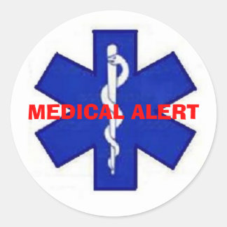 MEDICAL ALERT STICKER