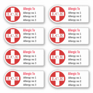 Medical allergy allergies warning DIY caduceus