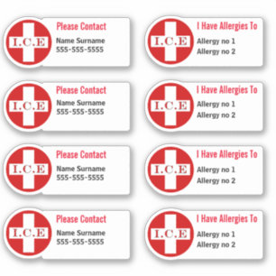 Medical allergy warning kids school books