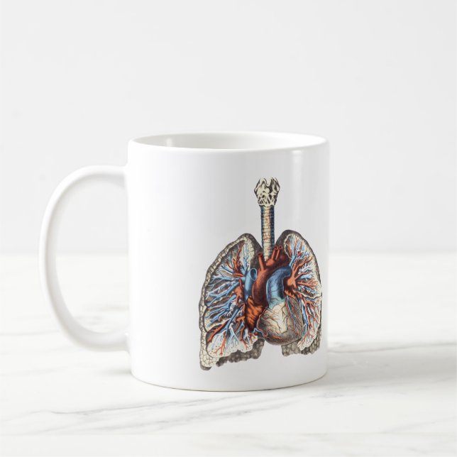 medical anatomy Anatomical Lungs Coffee Mug (Left)