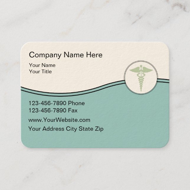 Medical And Healthcare Business Card (Front)