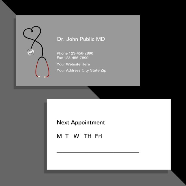 Medical Appointment Business Cards (Creator Uploaded)