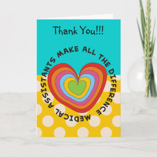 Medical Assistant Appreciation Card Blue