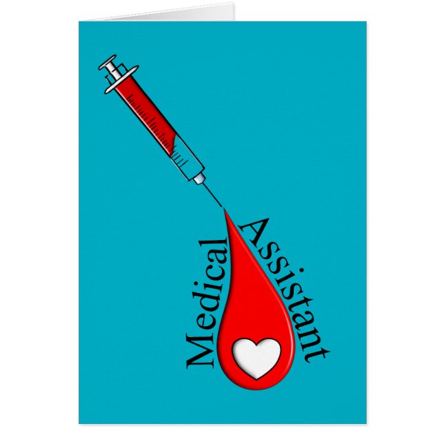 Medical Assistant Blood Drop Art (Front)