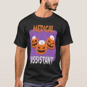 Medical Assistant Boo Crew Halloween Cute Ghost Ha T-Shirt