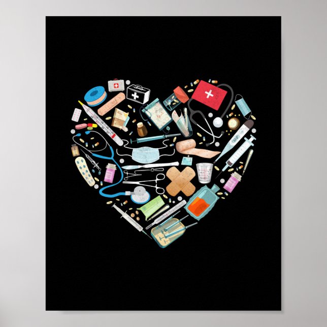 Medical Assistant Cma Medical Assistant Heart Poster (Front)