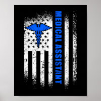 Medical Assistant CMA Patriotic American Flag